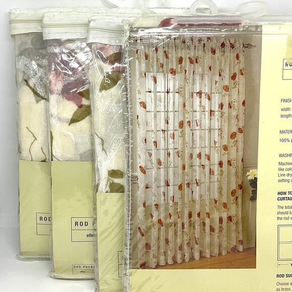 Other - Melvyn’s Brand-Rod Pocket Rod Panels/ Curtains “Ellen” (4 Panels-Size 84” x 53”)